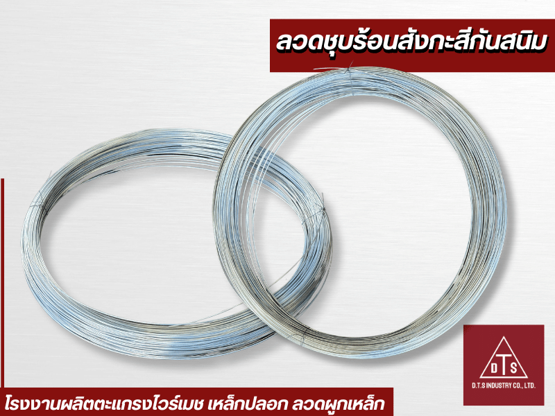 ลวดชุบร้อนสังกะสีกันสนิม